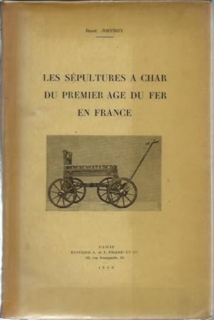 Image du vendeur pour Les Sepultures a Char du Premier Age du Fer en France. mis en vente par Saintfield Antiques & Fine Books