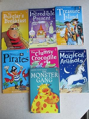 Immagine del venditore per Usborne Young Reading: The Burglar's Breakfast. The Incredible Present. Treasure Island. Stories of Pirates. The Monster Gang. Magical Animals. The Clumsy Crocodile venduto da Buybyebooks