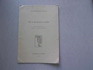 Bild des Verkufers fr Sobre la diptongacin en occitnico. Separata de Archivum, 25. zum Verkauf von Antiquariat Bookfarm