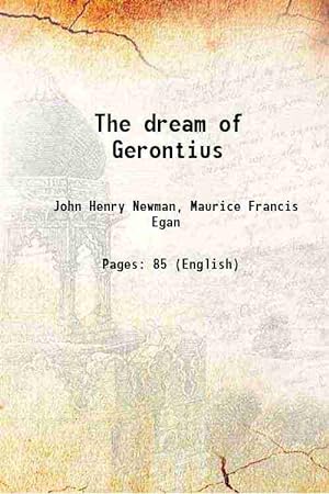 Seller image for The dream of Gerontius 1903 for sale by Gyan Books Pvt. Ltd.