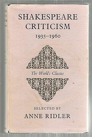 Shakespeare Criticism; 1935-60