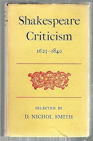 Shakespeare Criticism; 1623-1840