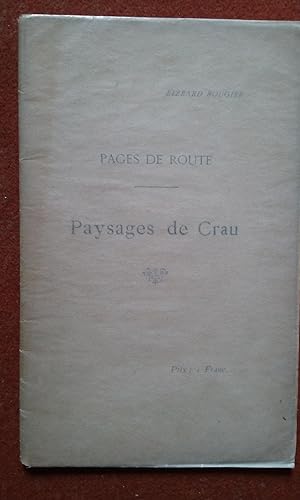 Pages de Route. Paysages de Crau