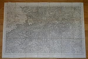 Carte géographique de Bédarieux et sa région, 1866