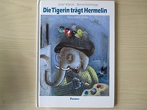 Die Tigerin trägt Hermelin Tiere beim Maler