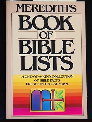 Imagen del vendedor de Meredith's Book of Bible Lists a la venta por Mad Hatter Bookstore