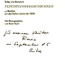 Bild des Verkufers fr Flchtlingsgeschichten. 43 Berichte aus den frhen Jahren der DDR. Mit Photographien von Ren Burri. zum Verkauf von Fundus-Online GbR Borkert Schwarz Zerfa