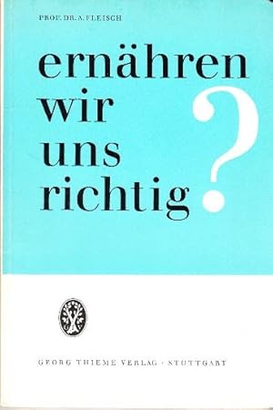 Imagen del vendedor de ernhren wir uns richtig? a la venta por Buchversand Joachim Neumann