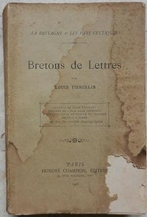 Image du vendeur pour Bretons de Lettres. mis en vente par Librairie les mains dans les poches