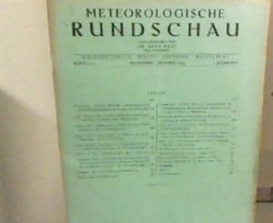 Bild des Verkufers fr Meteorologische Rundschau - 2. Jahrg., Heft 9/10., September/Oktober 1949 zum Verkauf von Zellibooks. Zentrallager Delbrck