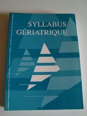 Imagen del vendedor de Syllabus griatrique a la venta por JLG_livres anciens et modernes