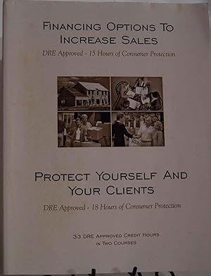 Imagen del vendedor de Financing Options To Increase Sales Protect Yourself and Your Clients a la venta por First Class Used Books