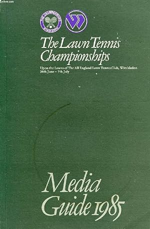 Bild des Verkufers fr THE LAWN TENNIS CHAMPIONSHIPS, MEDIA GUIDE, 1985 zum Verkauf von Le-Livre