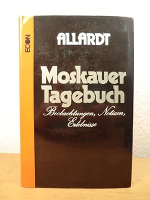 Bild des Verkufers fr Moskauer Tagebuch. Beobachtungen, Notizen, Erlebnisse zum Verkauf von Antiquariat Weber