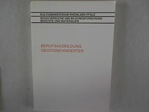 Bild des Verkufers fr Berufsausbildung Geistigbehinderter. Bericht ber ein Projekt zur Klrung der pdagogisch-psychologischen Voraussetzungen einer Berufsausbildung fr geistig Behinderte. Eine Untersuchung im Rahmen der Werksttten fr Behinderte. zum Verkauf von Antiquariat Bookfarm