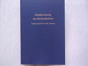 Image du vendeur pour Objektivierung des Rechtsdenkens. Gedchtnisschr. fr Ilmar Tammelo. mis en vente par Antiquariat Bookfarm