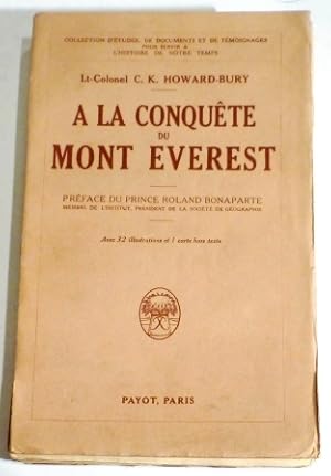 Imagen del vendedor de A la conqute du Mont Everest a la venta por Librairie Jeanne Laffitte