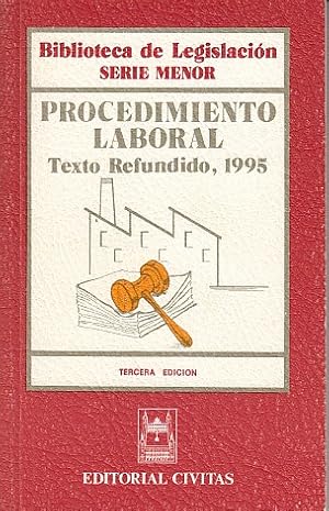 Image du vendeur pour PROCEDIMIENTO LABORAL (Texto refundido, 1995) mis en vente par Librera Vobiscum