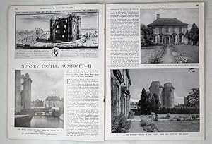 Original Issue of Country Life Magazine Dated February 5th 1943, with a Main Feature on Nunney Ca...