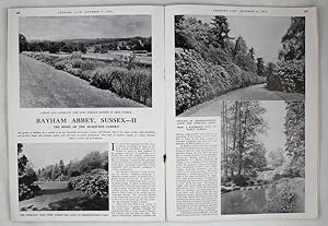 Original Issue of Country Life Magazine Dated October 8th 1943, with a Main Feature on Bayham Abb...