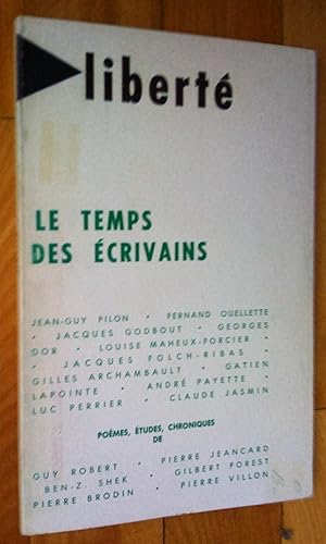 Immagine del venditore per Le Temps des crivains, Libert, no 73, volume 13, no 1 venduto da Livresse