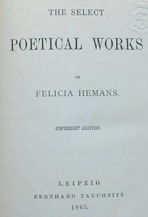 The select poetical works