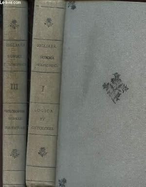 Bild des Verkufers fr SUMMA PHILOSOPHICA - EN 2 VOLUMES : VOLUMEN I : LOGICA ET ONTOLOGI + VOLUMEN III : PHILOSOPHIA MORALIS SEU ETHICA ET JUS NATURAE/ EDITO QINTA zum Verkauf von Le-Livre