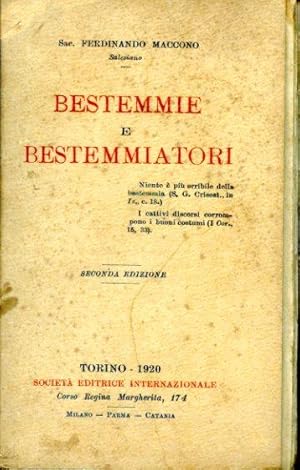 Bestemmie e bestemmiatori by Maccono Francesco: (1920)
