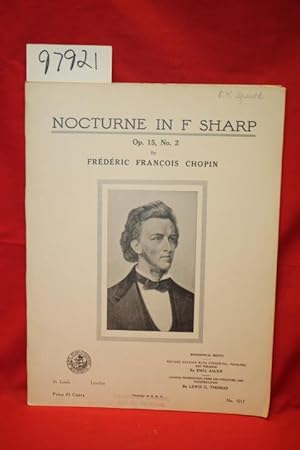 Imagen del vendedor de Nocturne in G Major (Sheet Music PORTRAIT ON COVER ) a la venta por Princeton Antiques Bookshop