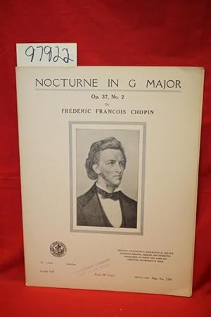 Imagen del vendedor de Nocturne in G Major (Sheet Music PORTRAIT ON COVER ) a la venta por Princeton Antiques Bookshop