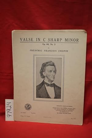 Imagen del vendedor de Valse in C Sharp Minor (Sheet Music PORTRAIT ON COVER ) a la venta por Princeton Antiques Bookshop