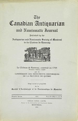 THE CANADIAN ANTIQUARIAN AND NUMISMATIC JOURNAL
