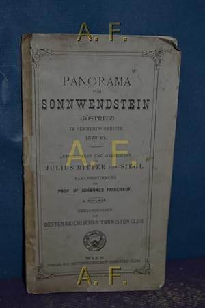 Bild des Verkufers fr Panorama vom Sonnwendstein (Gstritz) im Semmeringgebiete (1523m). 9 teiliges Leporello (ca. 117 x 23cm) zum Verkauf von Antiquarische Fundgrube e.U.