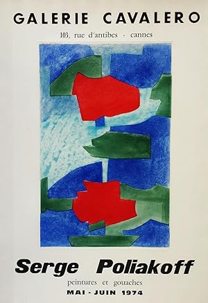 Composition Bleue Verte et Rouge