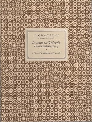 Immagine del venditore per Sei sonate per violoncello e basso continuo, op. 3.: Prima edizione moderna con la realizzazione per cembalo del basso continuo a cura di Giacomo Benvenuti. Revisione violoncellistica a cura di Gilberto Crepax. I classici musicali italiani; 15. venduto da Studio Bibliografico Adige