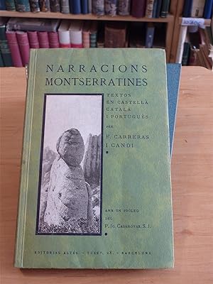 Imagen del vendedor de NARRACIONES MONTSERRATINAS a la venta por Antigua Librera Canuda