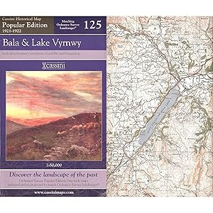 Bild des Verkufers fr BALA & LAKE VYRNWY, including Llanfair Caereinion, Llanfyllin and Llangynog. (Cassini Popular Series Historical Map POP 125 1921-1922). Matching ORDNANCE SURVEY LANDRANGER No. 125. 1:50,000. zum Verkauf von Coch-y-Bonddu Books Ltd