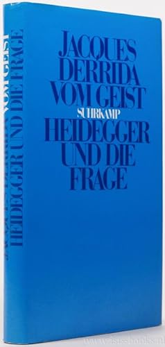 Bild des Verkäufers für Vom Geist. Heidegger und die Frage. Übersetzt von Alexandra Garcia Düttmann. zum Verkauf von Antiquariaat Isis