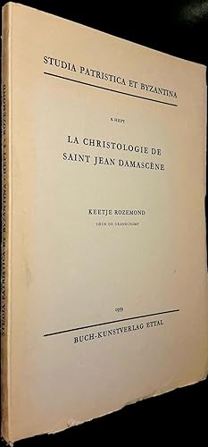 Imagen del vendedor de La Cristologie de saint Jean Damascne a la venta por Le Chemin des philosophes