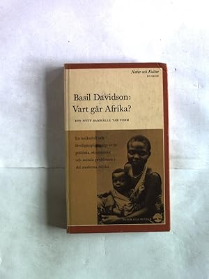 Bild des Verkufers fr Vart gar Afrika? Ett nytt samhlle tar form. zum Verkauf von Antiquariat Bookfarm