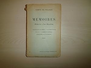 Seller image for Mmoires Mmoires D'un Royaliste Tome 3 for sale by Le temps retrouv