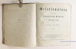 Gesetzsammlung für das Königreich Sachsen vom Jahre 1818. 1stes bis 16tes Stück. (Kompletter Jahr...