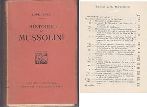Seller image for HISTOIRE DE MUSSOLINI 1926 Epuise ITALIE for sale by CARIOU1