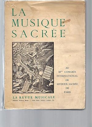 La Musique Sacrée - au 3ème congrès international de musique sacrée de Paris / Juillet 1957 - La ...