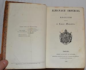 Almanach Impérial pour M.D.CCC.LXIII présenté à Leurs Majestés.