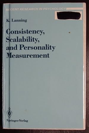 Seller image for Consistency, Scalability, and Personality Measurement (Recent Research in Psychology) for sale by GuthrieBooks