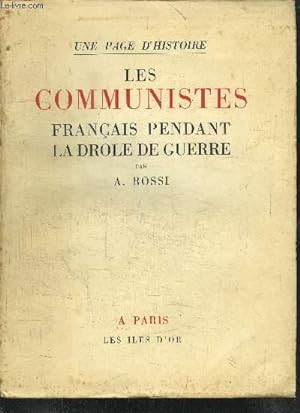 Imagen del vendedor de LES COMMUNISTES FRANCAIS PENDANT LA DROLE DE GUERRE a la venta por Le-Livre