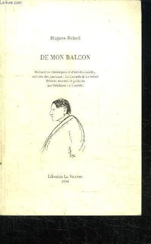 Image du vendeur pour DE MON BALCON mis en vente par Le-Livre