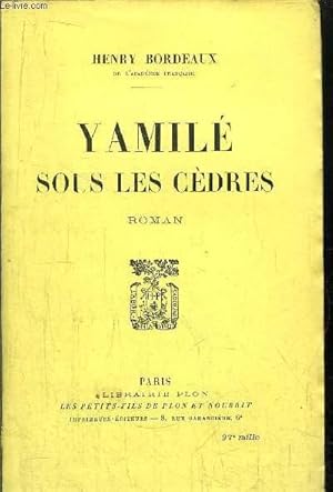 Image du vendeur pour YAMILE SOUS LES CEDRES mis en vente par Le-Livre