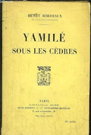 Image du vendeur pour YAMILE SOUS LES CEDRES mis en vente par Le-Livre